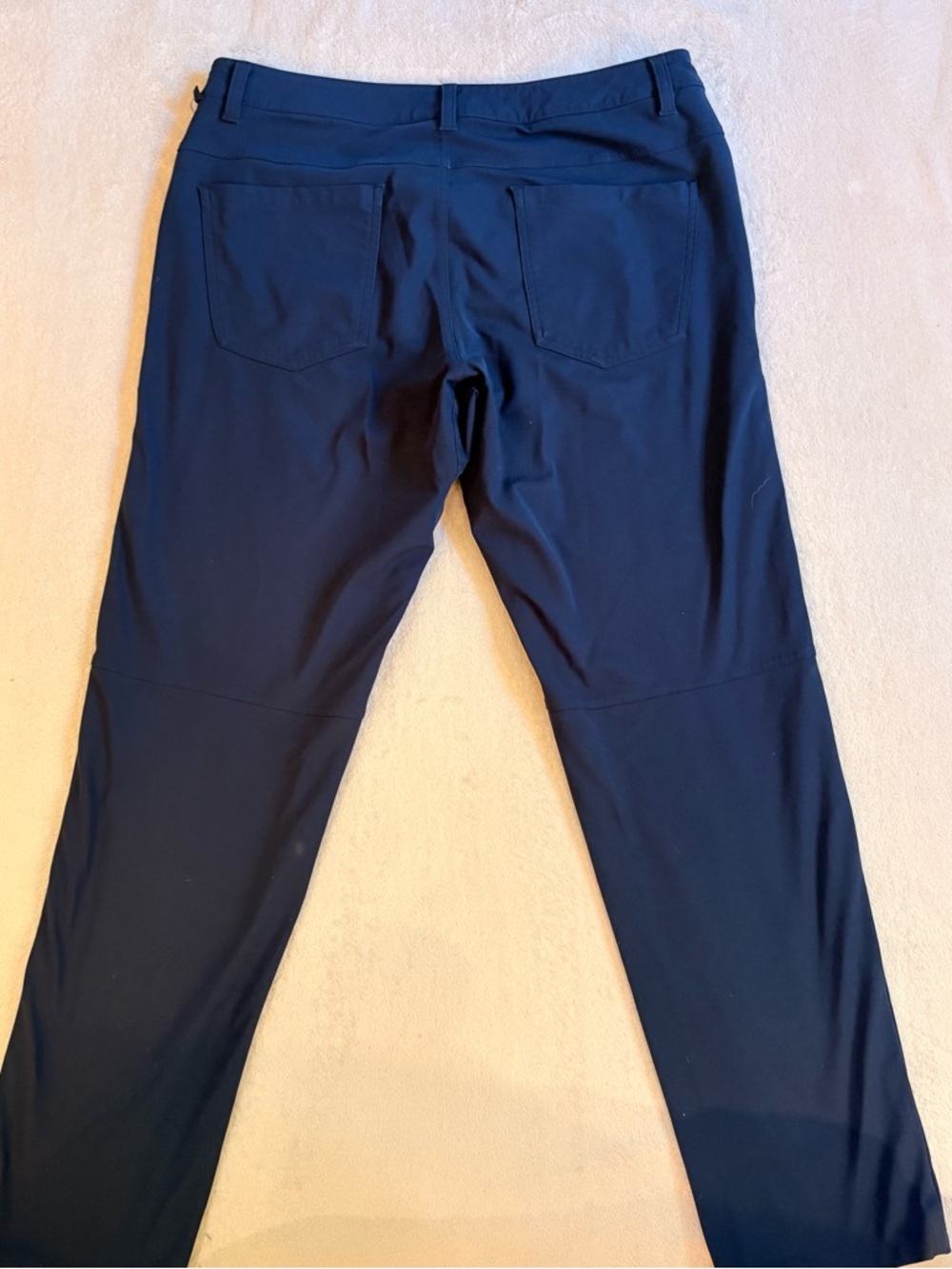 lululemon athletica ABC Navy Blue Men’s 5-Pocket Chinos Sz 33 - Picture 2 of 9